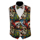 Halloween Scary Monsters Tuxedo Vest and Bow Tie
